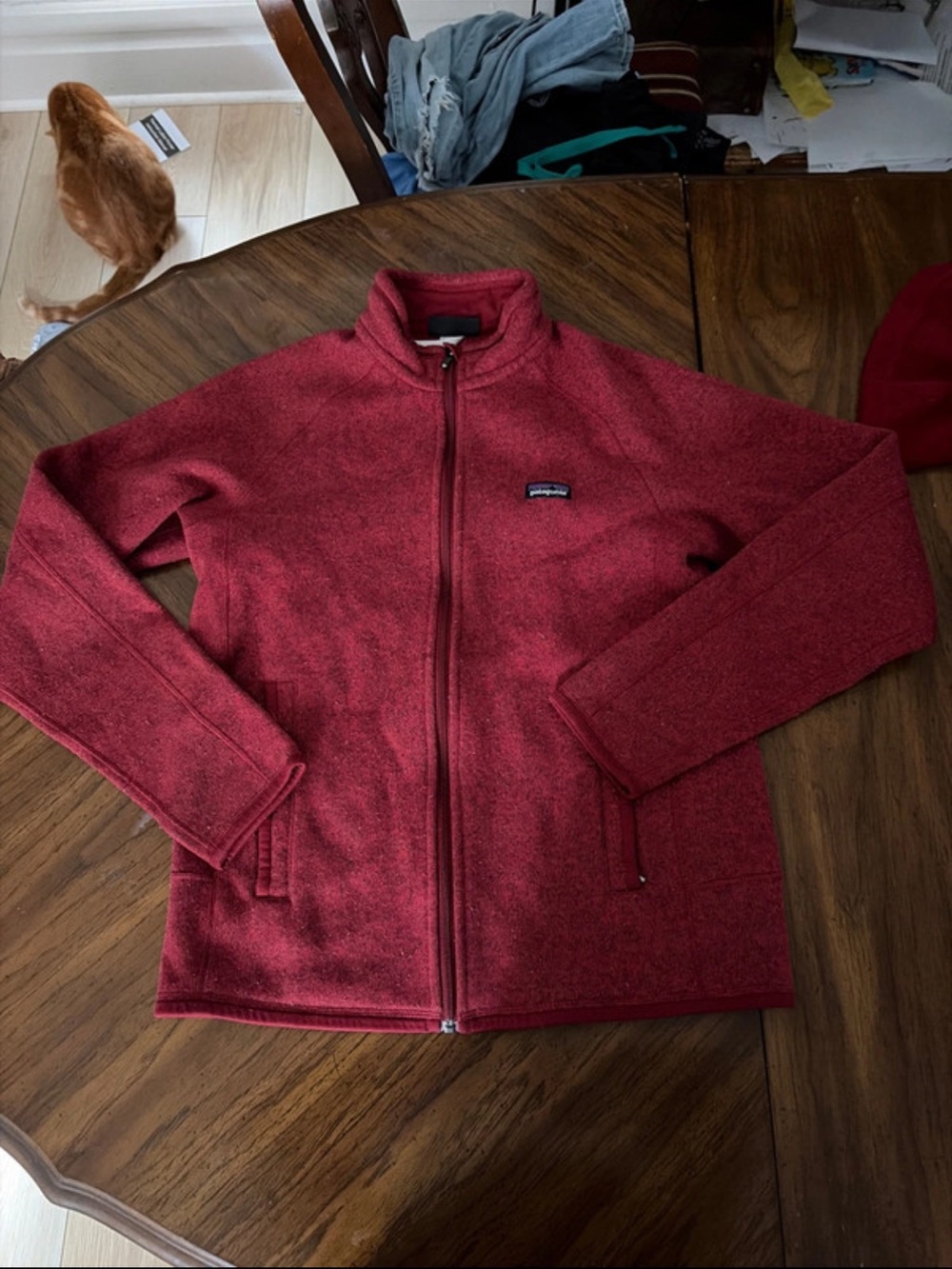 Patagonia Women's/Mens Red Full-Zip Fleece Jacket